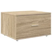 Vidaxl Predalna omara s kolesom Sonoma hrast 55 x 45 x 31 cm