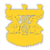 shumee Kuhinjska zavesa, zavesa, velikonočni zajček 30x35, ažurna dekoracija