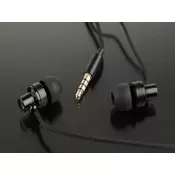 GEMBIRD slušalke z mikrofonom MHS-EP-CDG-B za MP3, kovinske, črne