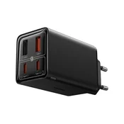 BASEUS glavni punjac 2 USB + 2 Type-C prikljucka 65 W, brzi punjac + Type-C kabel, CRNA P10162701113-00