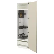 METOD / MAXIMERA Visoki element-ostava, bela/Havstorp bež, 60x60x200 cm