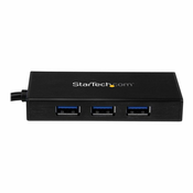StarTech.com USB 3.0 Hub with Gigabit Ethernet Adapter - 3 Port - NIC - USB Network / LAN Adapter - Windows & Mac Compatible (ST3300GU3B) - hub - 3 ports