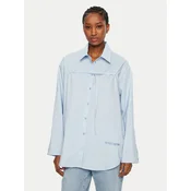 Patrizia Pepe Srajca 8C0742/AH74-CA38 Svetlo modra Regular Fit