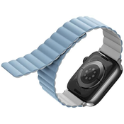UNIQ strap Revix Apple Watch Series 4/5/6/7/8/SE/SE2/Ultra 42/44/45/49mm Reversible Magnetic white-blue (UNIQ-45MM-REVWHTBLU)
