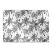 Decormat Podloga za zaščito tal Sive palme 140x100 cm 15 cm