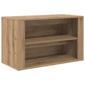 Vidaxl Polica za čevlje artisan hrast 75 x 35 x 45 cm Konstruiran les