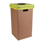 Koš za odpadke, namenjen za odlaganje plastenk, iz recikliranih materialov, 50 l, RECOBIN Office