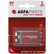AgfaPhoto Zinc baterije, 6F22, 9 V, blister 1 kom. - 9V B1