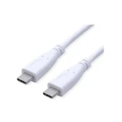 VALUE kabel USB 3.2 Gen 2 C - C, M/M, 10 Gbit/s, PD (Power Delivery) 20 V 5 A - 100 W, s Emark certifikatom, video podrška, 1 m, bijeli 11.99.9057-10