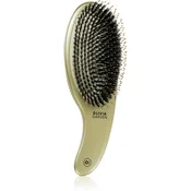 Olivia Garden Expert CURVE Board&Nylon Gold krtača za lase z najlonskimi in prašičjimi ščetinami 1 kos