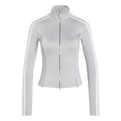 ADIDAS ORIGINALS Jopa na zadrgo ADIDAS X MIA MARQUEZ LONG SLEEVE ZIPPED siva/bela