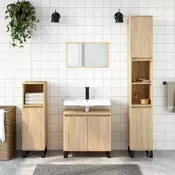 Vidaxl vidaXL Kopalniška omarica sonoma hrast 58x33x60 cm