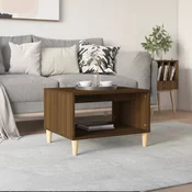 Stolic za kavu smeda boja hrasta 60x50x40 cm konstruirano drvo