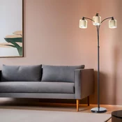 Opviq Podna lampa Gonca 3, 160 cm, E27, Crna