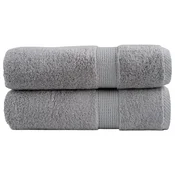 Vidaxl vidaXL Premium brisače SOLUND, 2 kosa, sive, 70 x 140 cm