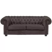 Landscape CHESTERFIELD ZOFA, temno rjava tekstil