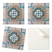 shumee Samolepilne vinilne ploščice z dekorativnim potiskom, mozaičnim vzorcem in ornamenti 20x20x20 cm