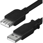 Yenkee YCU 014 BK USB A M/F podaljšek