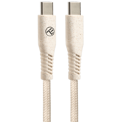 Tellur Green kabel Type-C v Type-C, 3A, PD 60W, 1m, Cream