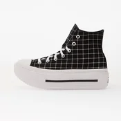 Sneakers Converse Chuck Taylor All Star Lift Double Stack Platform Plaid Hi Black/ White/ Black EUR 37.5