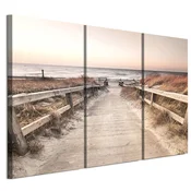 shumee Slika na italijanskem platnu 90 x 60 cm triptih - skandinavski slog - narava Slika na italijanskem platnu 120 x 80 cm triptih - skandinavski slog - narava