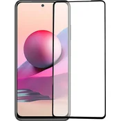 6D kaljeno steklo Xiaomi Redmi Note 10/10s celotno - črno