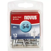 Pop nitne celicne S4 x 12mm 20kom Novus