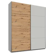 Modern Living Omara Z Drsnimi Vrati Feldkirch, Siva, Barva Hrasta