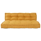 Jastucic za paletni kauc 2 pcs Žuta 120 x 80 x 38 cm Tkanina