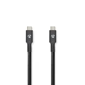 Northix Kabel USB-C na USB-C, 100 W, 10 Gbps, 4K60, 1 m