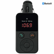 SAL FM modulator 4in1, Bluetooth handfree, 12V/24V,USB punjac 1A - FMBT 270