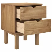 Vidaxl Nočna omarica 46x39,5x57 cm trdna borovina