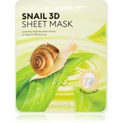 Missha Snail maska iz platna s čistilnim in osvežilnim učinkom s polžjim ekstraktom 23 g