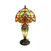 Brilagi - Tiffany vitražna stona lampa MIRABELLA 1xE27/60W/230V + 1xE14/40W