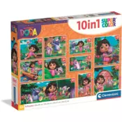 Clementoni Puzzle 10 u 1 dora CL20593