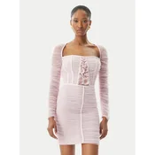 Elisabetta Franchi Cocktail obleka AB68352E2 544 Roza Slim Fit