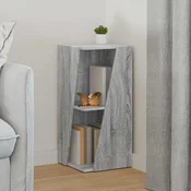 vidaXL Stranski polic Siva Sonoma 33 x 32 x 70,5 cm Konstruiran les