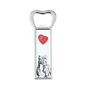 Artdog Ameriški Pit Bull Terrier, Pit Bull, Ameriški Pit Bull Terrier, Pitbull, APBT - odpirač za steklenice s psom, personaliziran odpirač za hladilnik, unikatno darilo za moškega by Art-Dog