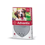 ADVANTIX Spot On otopina za pse A.U.V. za pse od 10-25 kg  (4 x 2,5 ml)