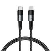 Tech-protect Ultraboost kabel USB-C/USB-C 100W 5A PD 1m, siva