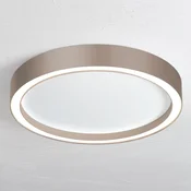 LED-stropna svetilka Bopp Aura, premer 40 cm, bela/siva - Dnevna soba/jedilnica - Sodobni - siva, bela - Kovina