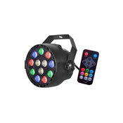 LED Disco reflektor LED/12W/230V multicolor + daljinski upravljac