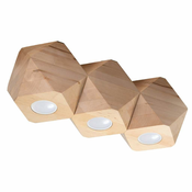 Sollux SL.1010 - Plafonsko svetlo WOODY 3xGU10/40W/230V