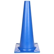 Športni stožec modre barve višina/širina 10 cm