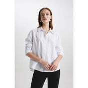 DEFACTO Oversize Fit Shirt Collar Oxford Long Sleeve Shirt