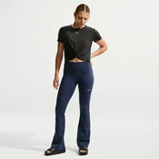 Nike One Womens High-Waisted Flared Leggings - Polyester