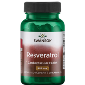 Swanson Resveratrol, 250 mg, 30 kapsul