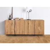 GINER Y COLOMER Rustikalna kovinska omarica iz akacijevega lesa z naravno eleganco, (22147811)