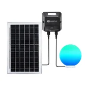 Aigostar-LED RGB prigušiva spoljašnja lampa MESH 35W/3,7V 4000mAh 2700-6500K IP65 precnik 50 cm