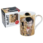 Carmani PORCELANSKA SKODELICA GUSTAV KLIMT KISS CREAM KLASIČNA NOVA 2 KOS